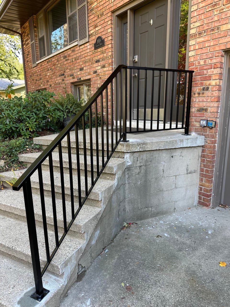 Brick Apartment Steps