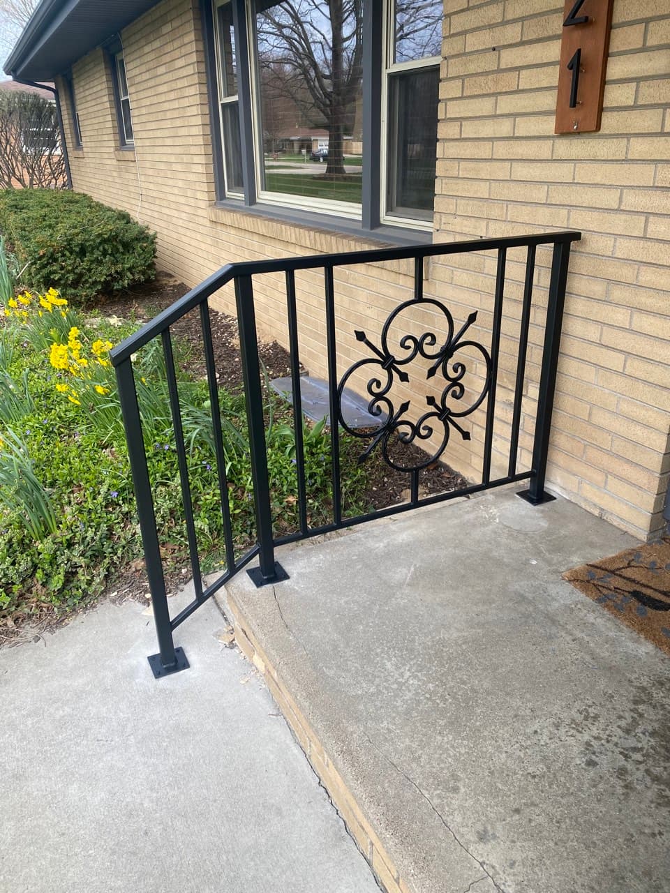 Scroll Medallion Railing